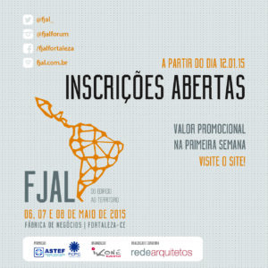 Cartaz do Fórum Jovens Arquitetos da América Latina