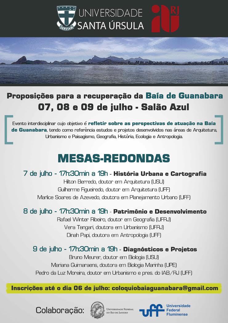Proposições para a recuperação da Baía de Guanabara